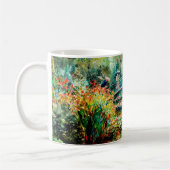 Impressionist Garden Art Mug Bridge Over Pond コーヒーマグカップ (左)