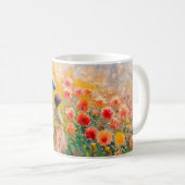 Impressionist Garden Art Mug Dahlia Garden Path コーヒーマグカップ (正面右)