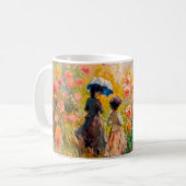 Impressionist Garden Art Mug Dahlia Garden Path コーヒーマグカップ (正面左)