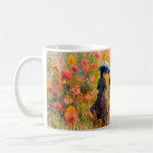 Impressionist Garden Art Mug Dahlia Garden Path コーヒーマグカップ (左)