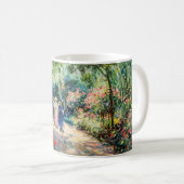 Impressionist Garden Art Mug Rose Garden Path コーヒーマグカップ (正面右)
