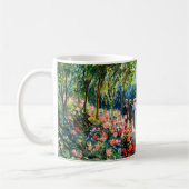Impressionist Garden Art Mug Rose Garden Path コーヒーマグカップ (左)