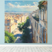 Impressionist image of Mompellier around 1906 キャンバスプリント (インサイチュ (ウッドフロア))