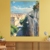 Impressionist image of Mompellier around 1906 キャンバスプリント (インサイチュ (リビング))