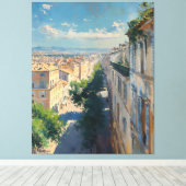 Impressionist image of Mompellier around 1906 キャンバスプリント (インサイチュ (ウッドフロア))