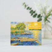 Impressionist Lakeside Pier on the Wannsee with Bo ポストカード (スタンド正面)