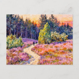 Impressionist Landscape of the Lueneburg Heath at  ポストカード