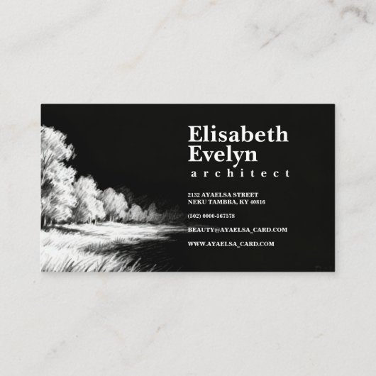 Impressionist Lines - Landscape 543 名刺 (裏面)