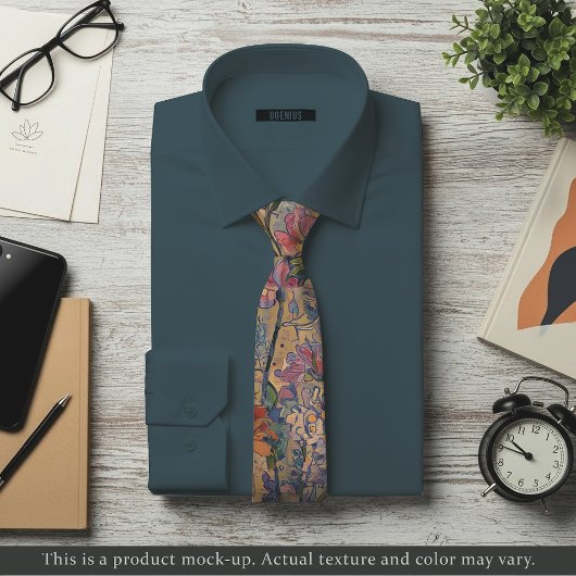Impressionist Meadow Floral Necktie ネクタイ