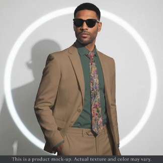 Impressionist Meadow Floral Necktie ネクタイ