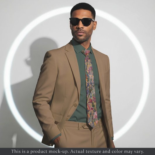 Impressionist Meadow Floral Necktie ネクタイ