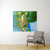 Impressionist  Mediterranean Village by the Sea  タペストリー (インサイチュ(横))