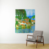 Impressionist  Mediterranean Village by the Sea  タペストリー (インサイチュ)