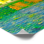 Impressionist  Mediterranean Village by the Sea  ポスター (角)