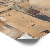 Impressionist painting of Cairo around 1900 ポスター (コーナー)