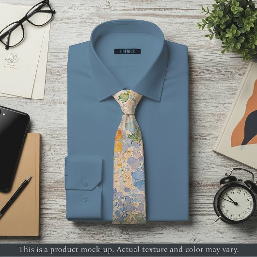 Impressionist Pastel Floral Necktie ネクタイ