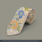Impressionist Pastel Floral Necktie ネクタイ