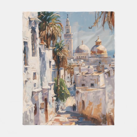 Impressionist picture of Tuni フリースブランケット (正面)