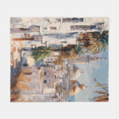 Impressionist picture of Tuni フリースブランケット (正面(横))