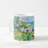 Impressionist Seaside Picnic – People by the Ocean コーヒーマグカップ (正面左)