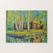 Impressionist Spreewald House by a Quiet Canal wit ジグソーパズル (横)