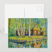 Impressionist Spreewald House by a Quiet Canal wit ポストカード (正面/裏面)