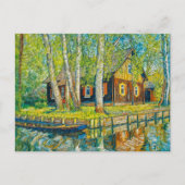 Impressionist Spreewald House by a Quiet Canal wit ポストカード (正面)