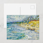 Impressionist Stormy Baltic Sea at the Weststrand  ポストカード (正面/裏面)