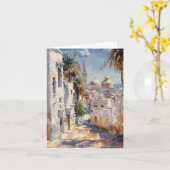 Impressionist tile of Tunis カード (黄色い花)