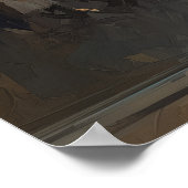 Impressionist Travel Landscape – Golden Departure ポスター (角)