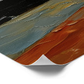 Impressionist Urban Landscape – Quiet Platform ポスター (角)