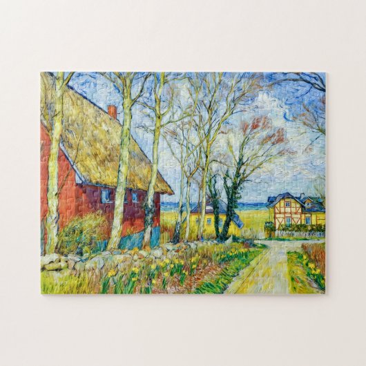Impressionist Village Scene in Ahrenshoop on the D ジグソーパズル (横)