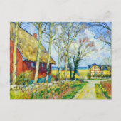 Impressionist Village Scene in Ahrenshoop on the D ポストカード (正面)