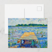 Impressionist Wooden Pier at Ferch on the Schwielo ポストカード (正面/裏面)