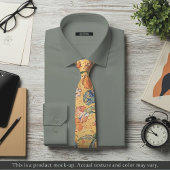 Impressionist Yellow Floral Necktie ネクタイ