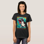 Impressionistic  Cat Screaming Impressionism Cats  Tシャツ (正面フル)
