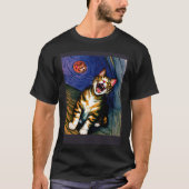 Impressionistic  Cat Screaming Impressionism Cats  Tシャツ (正面)