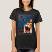 Impressionistic  Cat Screaming Impressionism Cats  Tシャツ (正面)