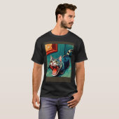 Impressionistic Cat Screaming Impressionism Cats Tシャツ (正面フル)