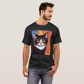 Impressionistic  Cat Screaming Impressionism Cats  Tシャツ (正面フル)