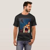 Impressionistic Cat Screaming Impressionism Cats Tシャツ (正面フル)