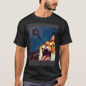 Impressionistic  Cat Screaming Impressionism Cats Tシャツ (正面)