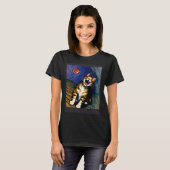 Impressionistic  Cat Screaming Impressionism Cats  Tシャツ (正面フル)