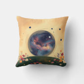 Impressionistic Galaxy with Blooming Garden クッション (裏面)