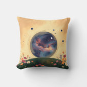 Impressionistic Galaxy with Blooming Garden クッション (正面)