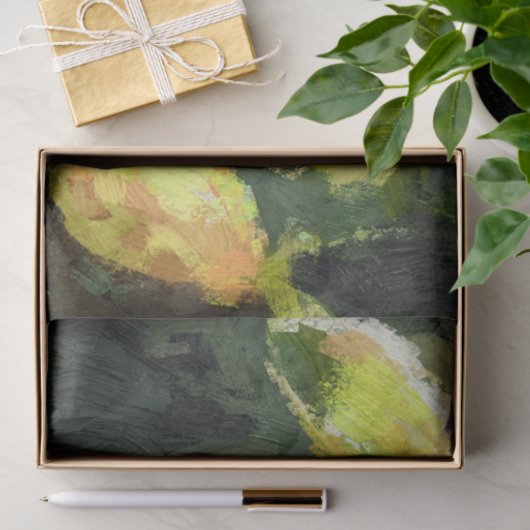 Impressionistic Lemons Hanging Branch Decoupage 薄葉紙 (ギフト)