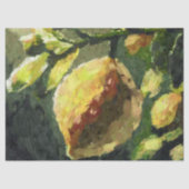 Impressionistic Lemons Hanging Branch Decoupage 薄葉紙 (正面)