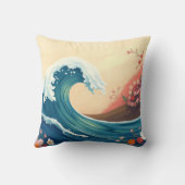 Impressionistic Ocean Wave クッション (裏面)