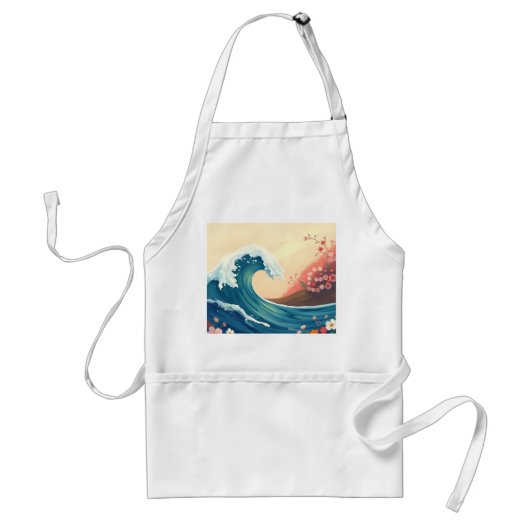Impressionistic Ocean Wave スタンダードエプロン (正面)