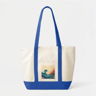 Impressionistic Ocean Wave トートバッグ